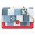Portefeuille Chaîne Fiore en Patchwork Denim Monogram Bleu Louis Vuitton