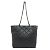 Borsa Tote Chanel Matelassé Coco Mark Nero - vista 2