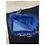 Autre Marque Clutch in pelliccia di VOLPE blu fiordaliso e pelle nuova Blu chiaro - vista 3