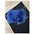 Autre Marque Clutch in pelliccia di VOLPE blu fiordaliso e pelle nuova Blu chiaro - vista 5