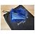 Autre Marque Clutch in pelliccia di VOLPE blu fiordaliso e pelle nuova Blu chiaro - vista 6