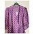 Vestido envelope Paul & Joe de bolinhas em viscose e seda roxo - vista 3