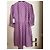 Vestido envelope Paul & Joe de bolinhas em viscose e seda roxo - vista 6