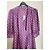 Vestido envelope Paul & Joe de bolinhas em viscose e seda roxo - vista 8