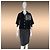 Chanel Schwarze Tweed-Cape-Jacke Paris / Saint-Tropez 40 FR - Ansicht 4