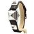 Orologio Hermès Médor acciaio quadrante nero Argento