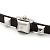 Orologio Hermès Médor acciaio quadrante nero Argento - vista 3