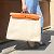 Herbag Borsa da viaggio Hermès in tela Criss Viking e pelle di mucca Hunter Beige - vista 10