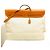 Herbag Borsa da viaggio Hermès in tela Criss Viking e pelle di mucca Hunter Beige - vista 6