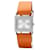 Orologio Hermès Barenia BA1.210 quadrante argento cinturino pelle arancione  - vista 1