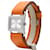 Orologio Hermès Barenia BA1.210 quadrante argento cinturino pelle arancione  - vista 2