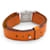 Orologio Hermès Barenia BA1.210 quadrante argento cinturino pelle arancione  - vista 5