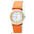 Hermès Hermes "Clipper" watch in steel. Orange  - view 1