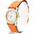 Hermès Hermes "Clipper" watch in steel. Orange  - view 2