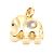 Pendente Chopard Happy Diamonds Elefante Oro Giallo Zaffiro D'oro