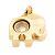 Pendente Chopard Happy Diamonds Elefante Oro Giallo Zaffiro D'oro - vista 3