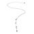 Collana Tiffany & Co in oro bianco 18 carati e zaffiri rosa Argento