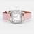 Montre Tonneau Cape Cod d'Hermès. Argenté  - vue 3