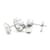 Magnifici orecchini Chopard Happy Diamonds. Argento  - vista 3