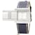 Orologio Hermès Glissade (modello GL1.510). Argento  - vista 1