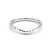 Anello curvo Tiffany & Co Elsa Peretti in platino e diamanti Taglia 50 Argento
