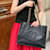 Borsa Chanel CC in pelle d'agnello nera Nero - vista 3