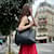 Borsa Chanel CC in pelle d'agnello nera Nero - vista 4