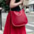 Borsa a spalla Hermès Evelyne. Rosso  - vista 2