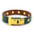 Hermès Mini Dog Médor bracelet green leather  - view 1