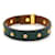 Hermès Mini Dog Médor bracelet green leather  - view 2
