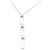 Collana Tiffany & Co in oro bianco 18K con pendente a tre maglie Argento
