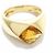 Anello Chanel geometrico in oro giallo 18 carati e citrino D'oro - vista 2