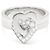 Anello Cartier due cuori intrecciati in oro bianco e diamanti Argento