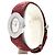 Dior Uhr Stahl Silbernes Zifferblatt Rotes Lederarmband - Ansicht 2