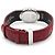 Dior Uhr Stahl Silbernes Zifferblatt Rotes Lederarmband - Ansicht 4