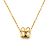 Collana Tiffany & Co in oro giallo 18K con pendente quadrifoglio e diamanti D'oro