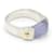 Hermès Silver Ring with Blue Chalcedony Silvery  - view 1