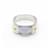 Hermès Silver Ring with Blue Chalcedony Silvery  - view 2