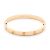 e bracciale Cartier senza tempo della collezione "Love". D'oro