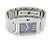 Orologio Hermès Tandem acciaio quadrante blu Argento - vista 3