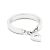 Cartier Ring aus Weißgold mit Herz und Diamant Größe 48 Silber - Ansicht 2