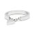 Cartier Ring aus Weißgold mit Herz und Diamant Größe 48 Silber - Ansicht 4
