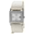 Montre Hermès Barenia BA1.210 Acier Argent Cuir Blanc Argenté  - vue 1