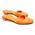 Sandali Hermès in pelle arancione motivo H taglia 35 - vista 2
