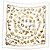 Sciarpa di seta Hermès Alliance du Mondo crema 90x90 Crudo