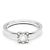 Anello Bulgari in platino e diamanti 0,25 ct Argento