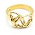 Tiffany & Co Triple Herz Ring 18k Gelbgold Größe 49 Golden