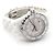 Chanel J12 Uhr aus weißer Keramik mit Diamanten - Ansicht 3