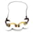 Hermès Karamba necklace buffalo horn and white lacquer Multiple colors  - view 2