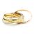 Anello Trinity Cartier in oro giallo D'oro - vista 3